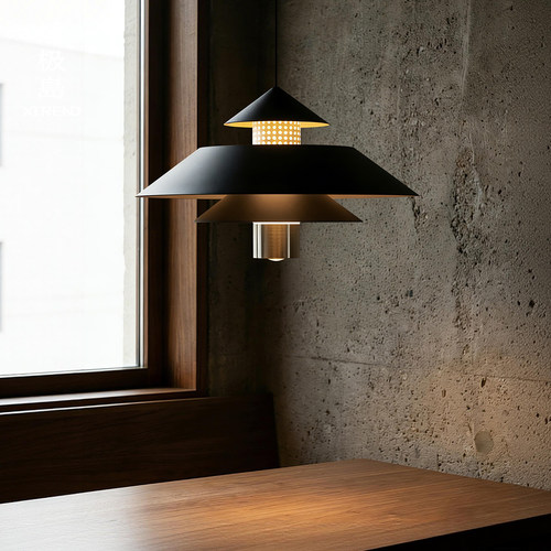 可升降手扫感应餐厅吊灯意式极简