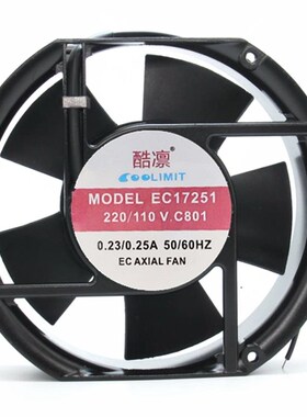 EC17251酷凛COOLIMIT 220/110V-CB01小型轴流风机滚珠排风扇风扇