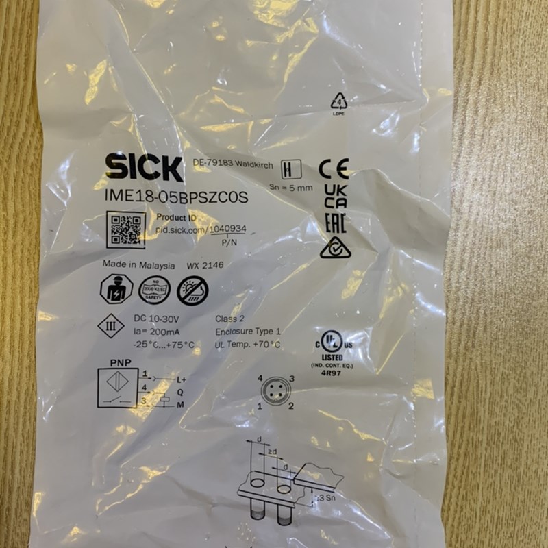 SICK西克接近开关IME18-05BPSZC0S原装全新正品支持售后