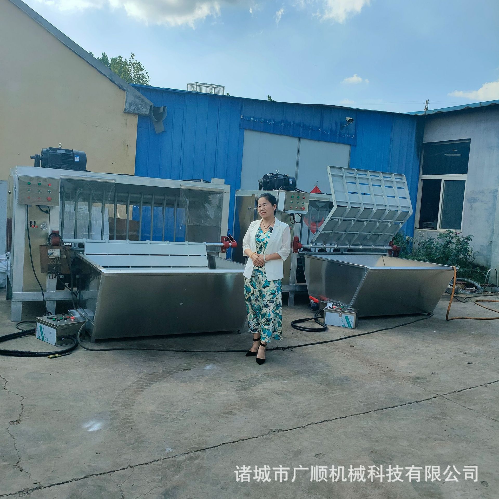 整猪牛羊打毛机 生猪液压刨毛机 自动化屠宰流水线不锈钢脱毛设备
