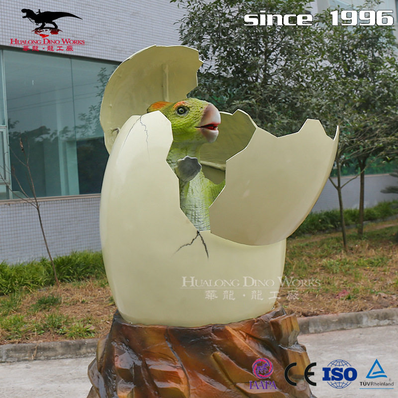 仿真电动恐龙蛋破壳小恐龙商场游乐园互动引流源头工厂手工制作