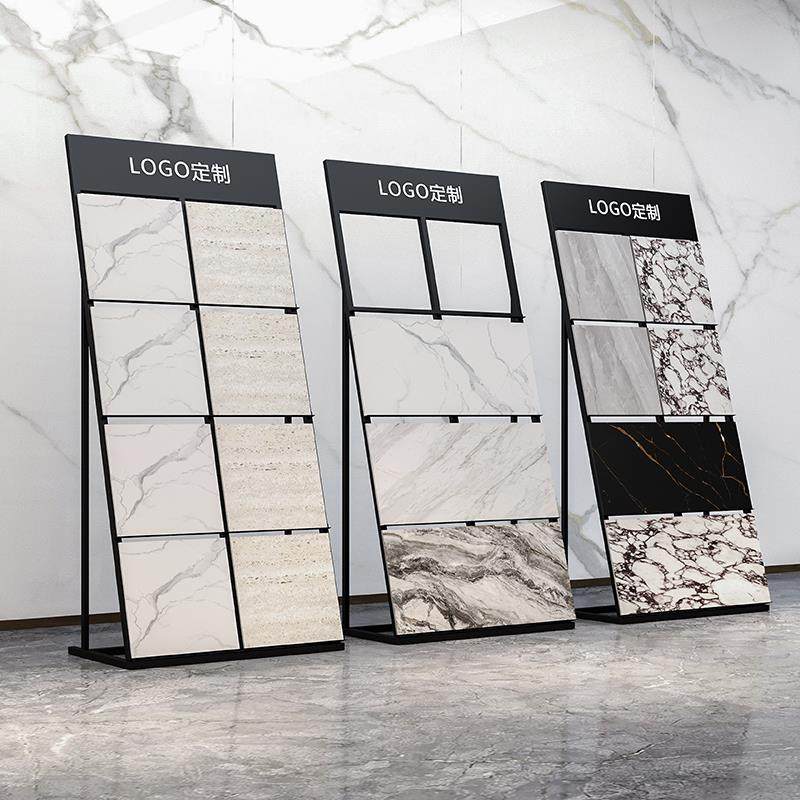 立式瓷砖大理石样品展示架地砖墙砖陶瓷落地式色板木地板生态板展