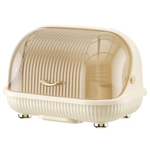 家用碗柜厨房碗筷置物架大容量餐厨碗碟沥水架带盖防尘餐具收纳盒