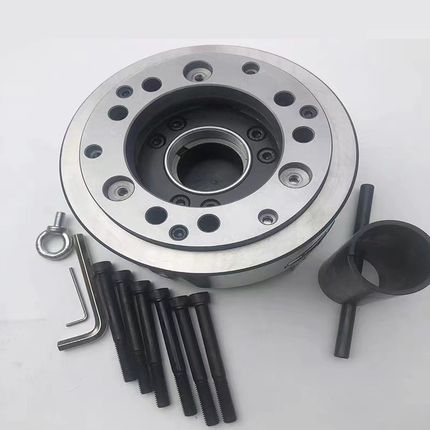 台湾标准 钢体中空 12寸三爪液压卡盘高精度油压动力夹头SB-212