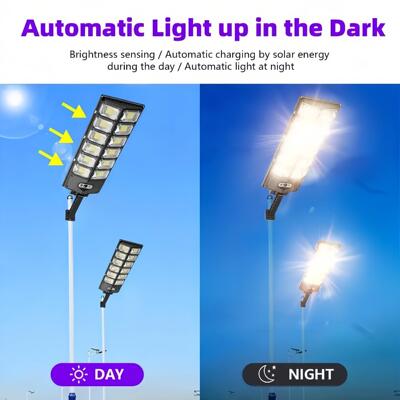 Solar Street Light With Remote Control For Yard Garage跨境