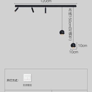 餐厅灯极简一字长条简约现代创意餐桌吊灯2025新款吧台灯岛台吊灯