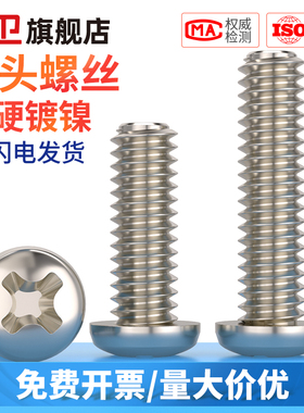镀镍PM十字圆头螺丝盘头铁螺钉电子小螺丝钉M1M2M3M4M5M6*5x6x30