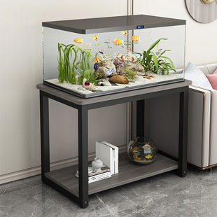 鱼缸专用架子底柜承重底座托架客厅落地桌铁艺支架多层柜子置物架