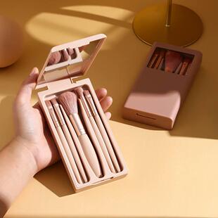 迷你便携化妆刷套装全套工具正品超柔软毛收纳盒子装散粉刷初学者