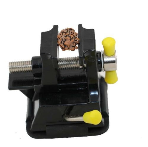 吸盘桌虎钳铝合金微型平口钳核桃夹具雕刻迷你小台钳橄榄核夹床