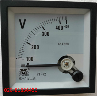 65T666 指针 交流电压表 YT72-450V 450V YT-72 72T1 SQ-72