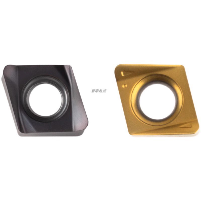 4NKT060308R-ML快进给铣刀片数控双面铣刀粒开粗 钢件不锈钢铝用