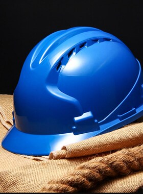 防护安全帽abs工地透气建筑红色领导白色蓝色防砸黄色头盔可印字