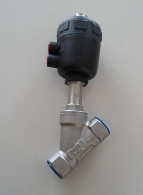 气动角座阀 不锈钢内螺纹角座阀 DN15 20 25 32 40 50 气动快开阀