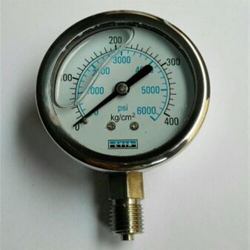 定制 全不锈钢zyia油压水压表防震(振)压力表yn-63 400kg/6000psi
