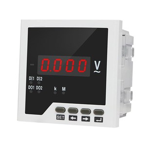 110v0 交直流电压表单相数显1 DC0 450v 600v 2报警RS485通讯AC0