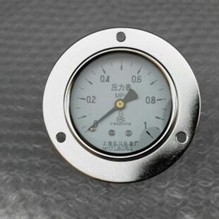 压力0 轴向带边压力表 60mm 背面外壳直径59 1mpa 铜螺纹m10x1