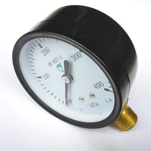 400kpa 表盘外壳直径63mm 压力表 1.5 铜螺纹m14 径向