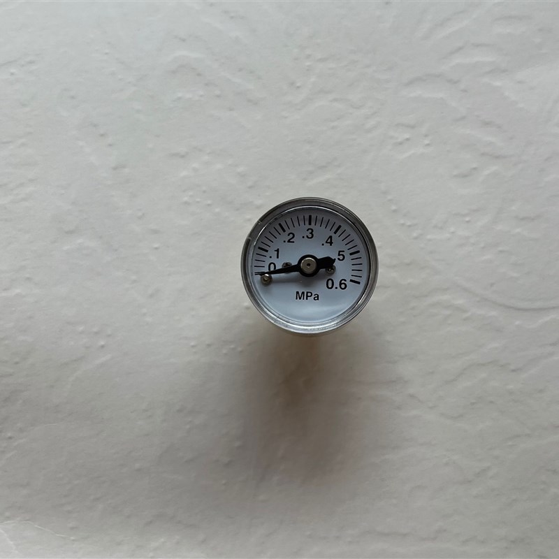直径25mm 轴向压力表 压力0-0.6mpa 螺纹m10x1 Y-25Z 空气液体