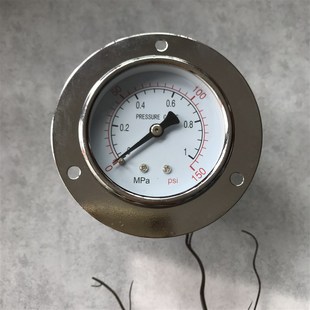 固定 60zt 轴向嵌入式 螺纹m10x1 面版 1mpa 直径60MM 压力表