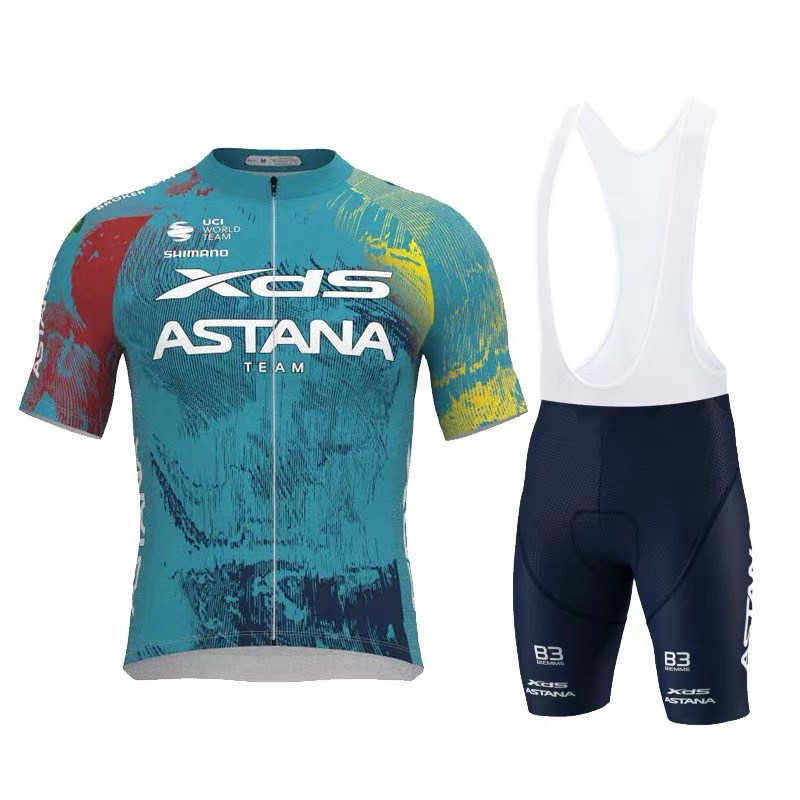 2025阿斯塔纳队版XDS联名短套骑行服单车服山地公路车衣速干男女