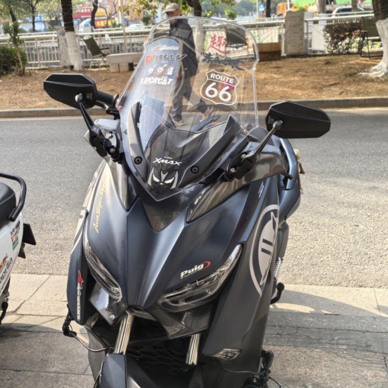 AOS9后视镜雅马哈NMAX155 XMAX300 PCX160 无极SR250GT改装反光镜