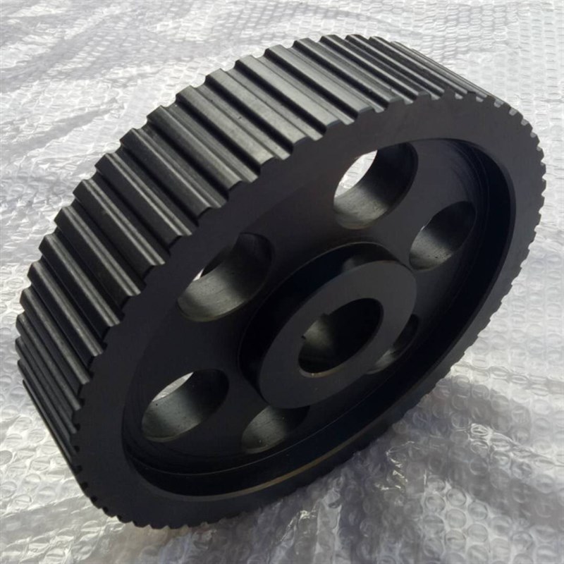 8M同步轮45号钢同步带轮铝合金氧化5M L T10 H 14M皮带轮