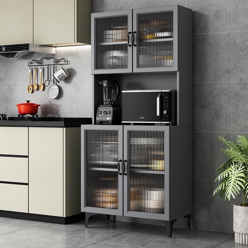 厨房置物b柜多层储物柜橱柜家用带门餐边柜收纳餐具置物架落地碗