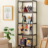 手办展示柜亚克力乐高模型玩具陈列柜展示架化妆品非玻璃家用书架