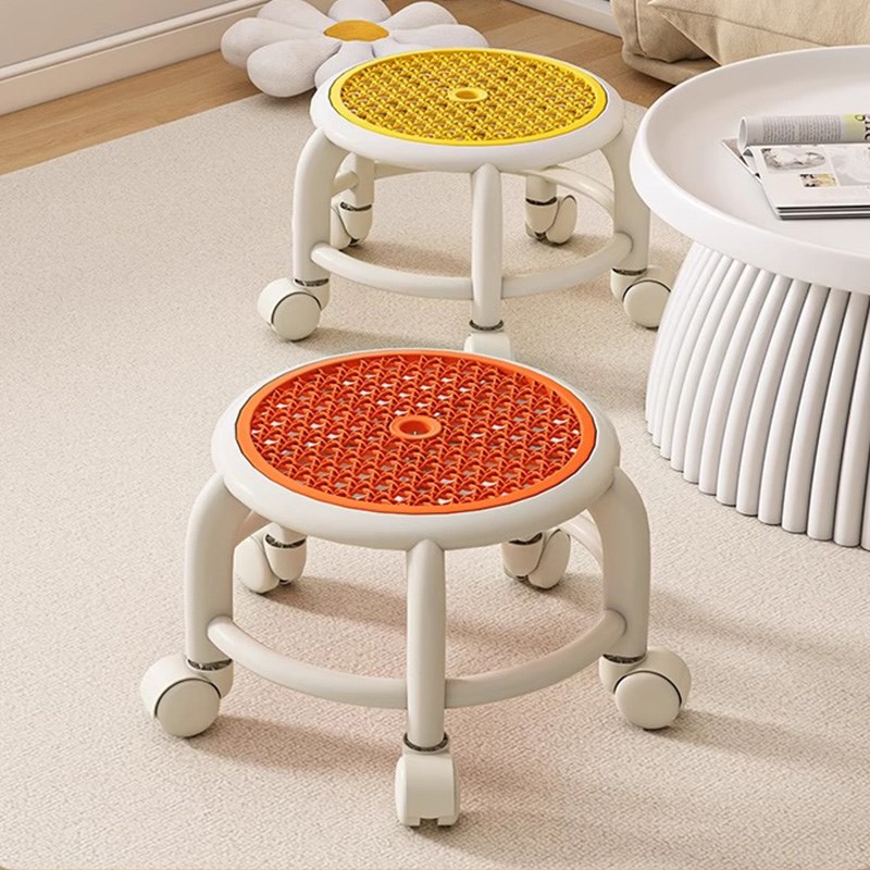 洗澡凳浴室凳万向轮小凳子家用矮凳移动H板凳滑轮凳浴室专用带轮