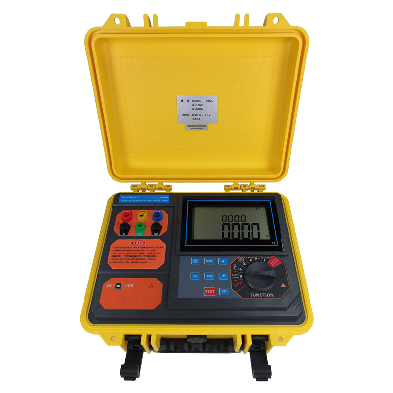 钐钇S490双钳多功能接地电阻测试仪防雷接地电阻测试仪