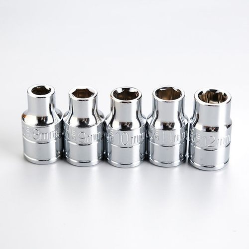 1/2短套筒头大飞外六角棘轮扳手套筒7-19套筒头汽修维修五金工具