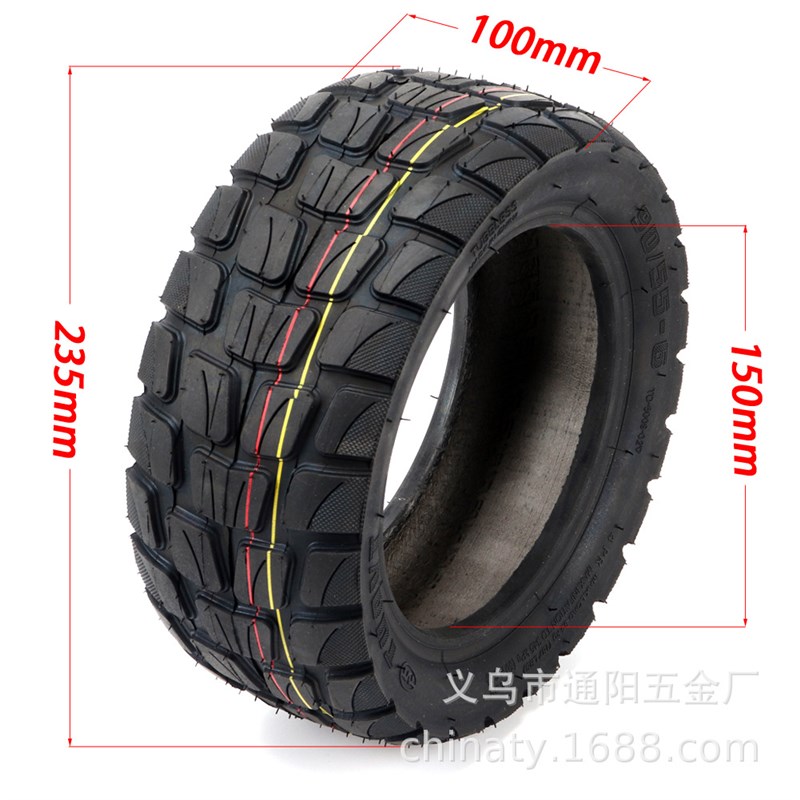 加宽电动滑板车轮胎90/55-6公路胎儿童成人电动卡丁车后两用轮胎