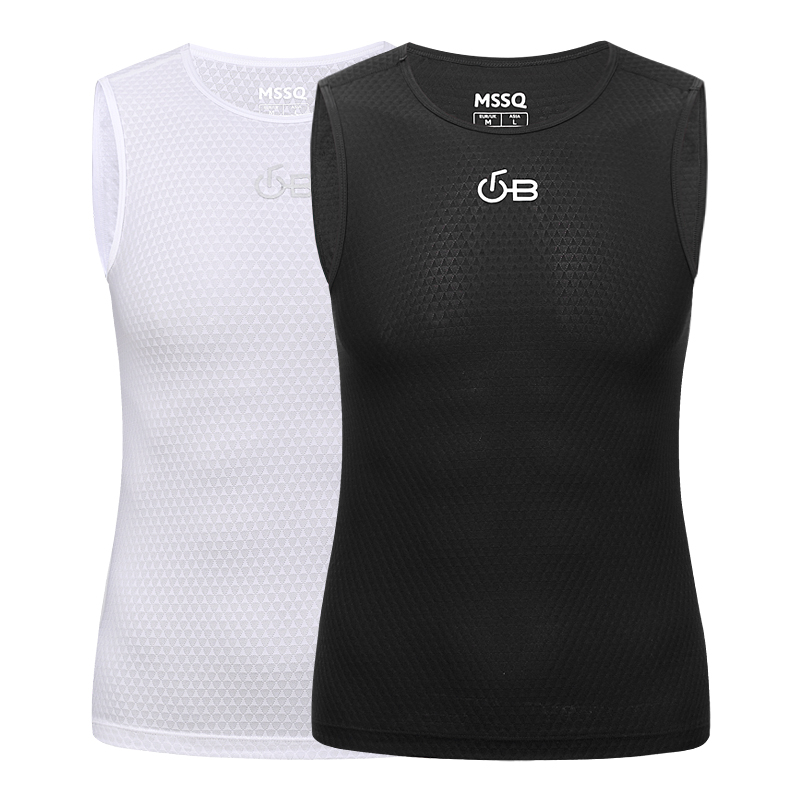 MSSQ铭胜男子无袖打底衫四季透气排汗衫衣骑行内衣速干可定制