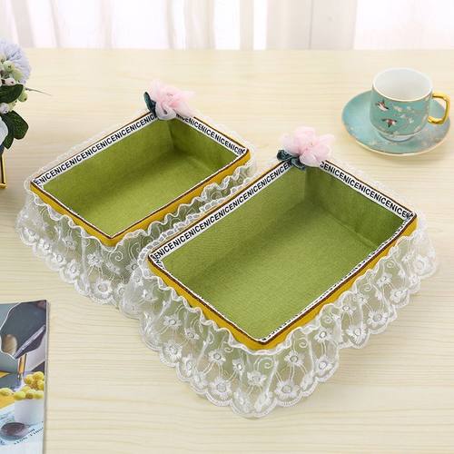 收纳筐仿草藤编布艺收纳篮桌面遥控器储物篮化妆品杂物钥匙收纳盒