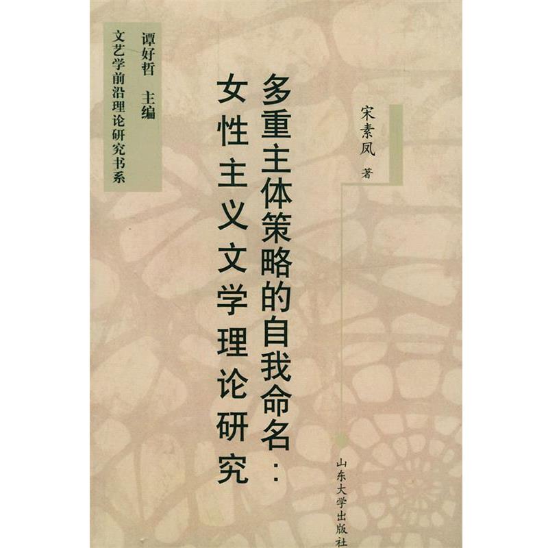 【正版书籍】 多重主体策略的自我命名:女性主义文学理论研究——文艺学前沿理论研究书系 宋素风 著 山东大学出版社