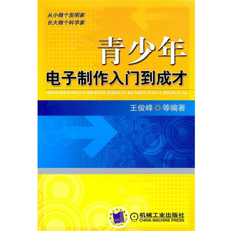 【正版书籍】 青少年电子制作入门到成才 王俊峰 等编著 机械工业出版社