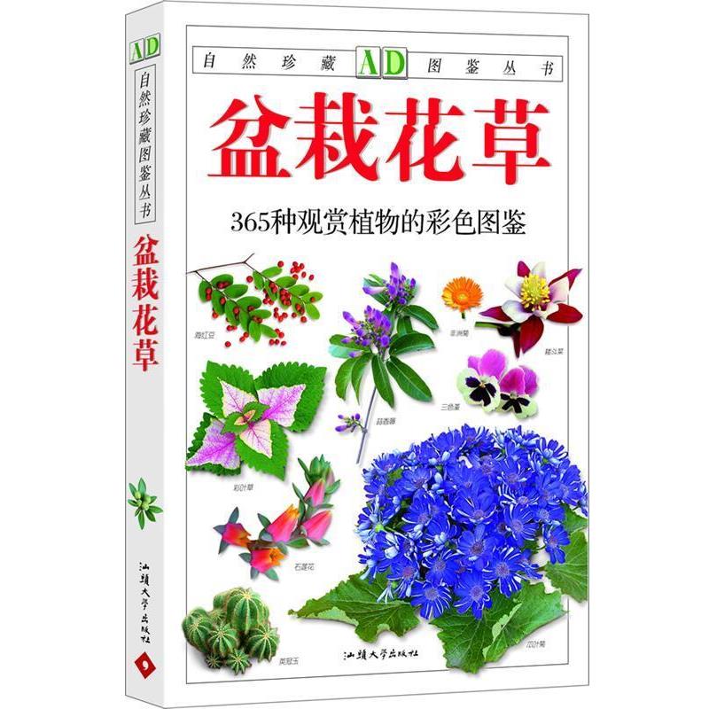 【正版书籍】 盆栽花草-365种观赏植物的彩色图鉴 徐晔春, 江珊 汕头大学出版社