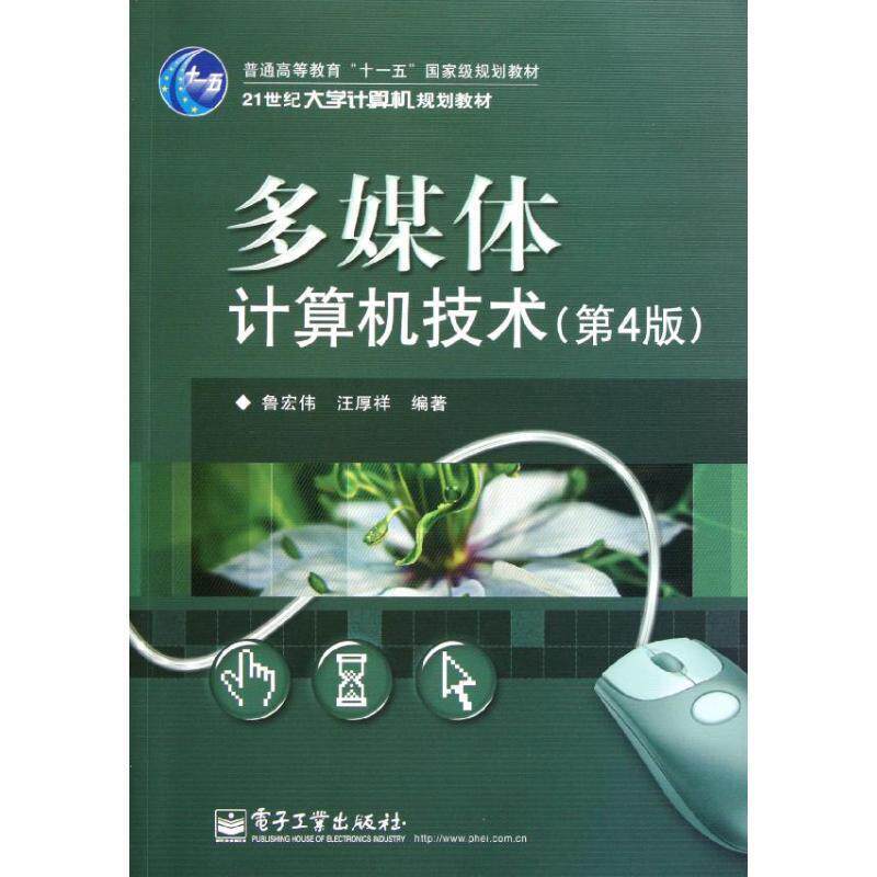 【正版书籍】 多媒体计算机技术 鲁宏伟,汪厚祥　编著 电子工业出版社