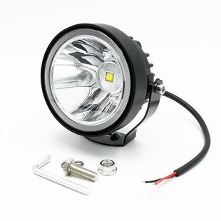 led射灯12v24V超亮聚光汽车货车改装雾灯大灯倒车灯圆形白光黄光