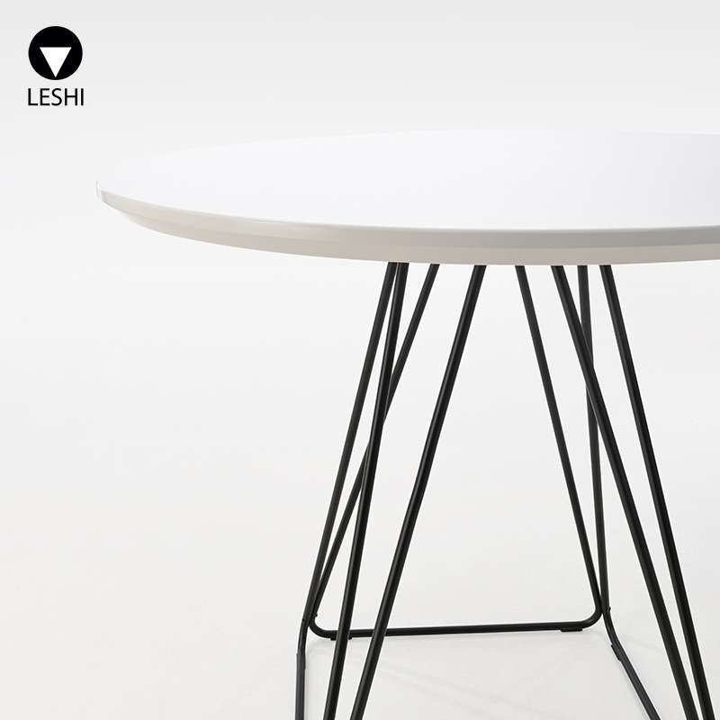 餐桌椅子北欧意式小户型家用现代简约圆桌餐桌轻奢会客洽谈桌吧桌