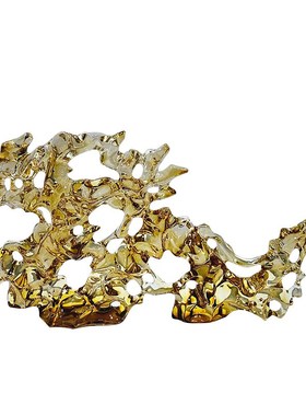 透明树脂太湖石雕塑抽象摆件客厅桌面玄关售楼处酒店前台软装饰品