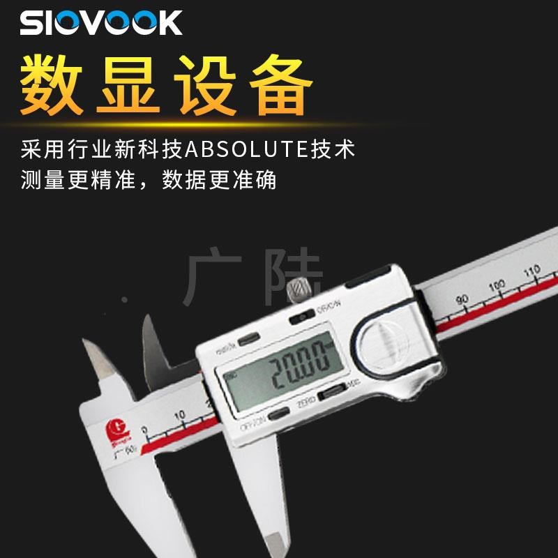 广陆量具0-150-200-300mmA电子数显 不锈钢游标高精度迷你卡尺测