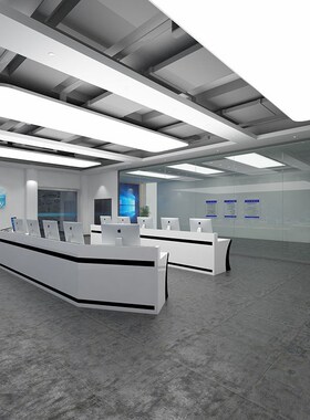 简约现代烤漆弧形作战指挥中心控制台数据中心监控台实验室调度台