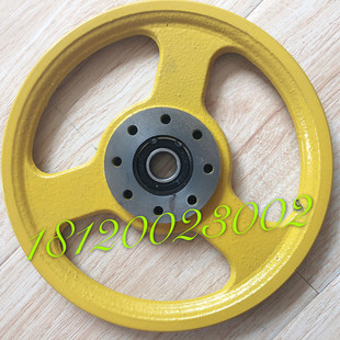 日立电梯涨紧轮190涨紧轮6mm钢丝绳6202轴承轮限速器轮