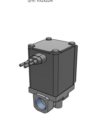 SMC 原装正品VX232DA/VX232RAXHH系列 直动式2通电磁阀 水用单体
