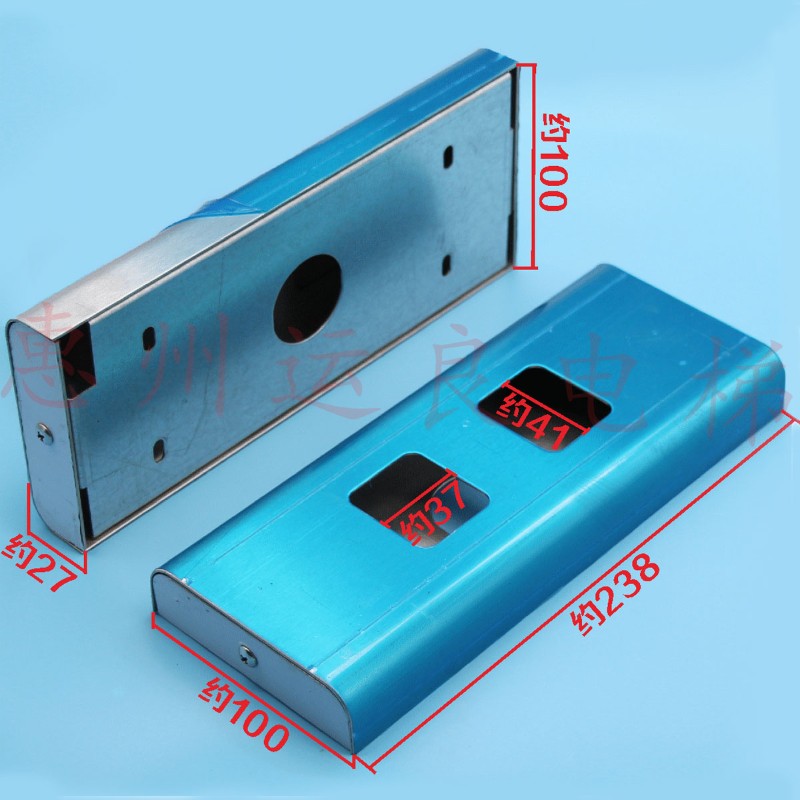 运良电梯不锈钢外呼单梯面板240*100挂壁式无显示PO2双孔净面板