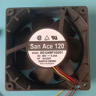 12038 全新三洋SANYO 0.25A 48V PWM散热风机风扇 9G1248P1G051