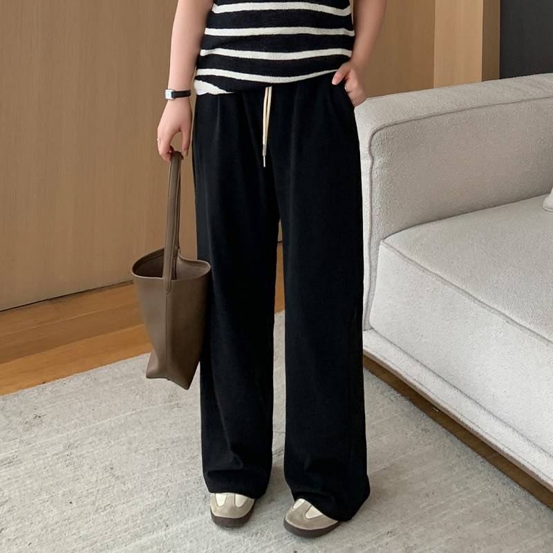 YUZ鱼垂子休闲裤码女装200斤微胖m大m显瘦遮肉感I糯米裤通CF00079