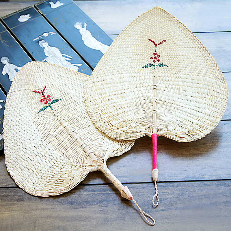 棕叶大蒲扇子纯手工蒲草编织老式中国风古典芭蕉扇葵扇夏季手摇扇